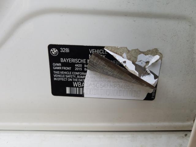 2015 BMW 328 I WBA3A5G54FNP34853