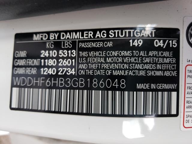 2016 MERCEDES-BENZ E 400 4MAT WDDHF6HB3GB186048