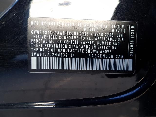 2017 VOLKSWAGEN JETTA GLI 3VW5T7AJ2HM232134