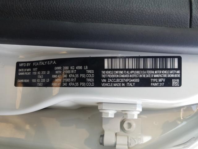 2017 JEEP RENEGADE T ZACCJBCB7HPG44989