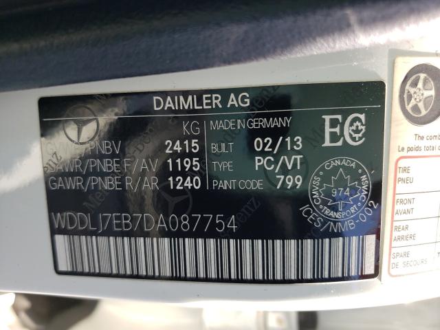 2013 MERCEDES-BENZ CLS 63 AMG WDDLJ7EB7DA087754