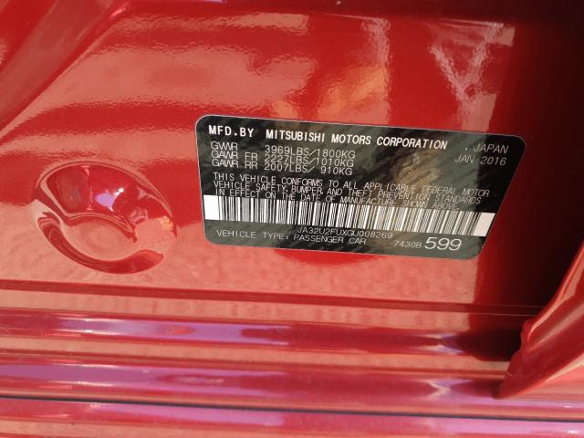 2016 MITSUBISHI LANCER ES JA32U2FUXGU008269