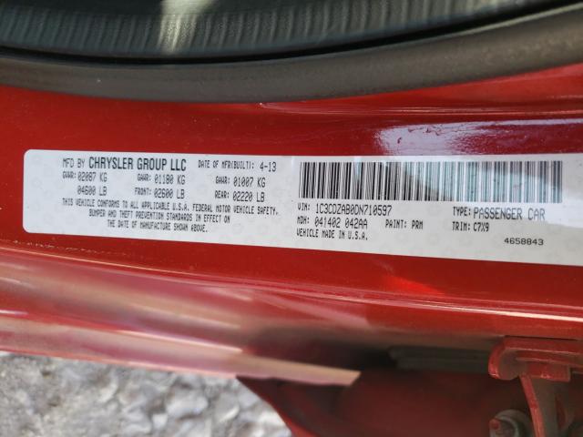 2013 DODGE AVENGER SE 1C3CDZAB0DN710597