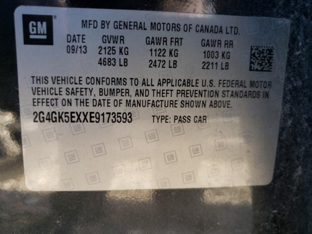 2014 BUICK REGAL 2G4GK5EXXE9173593