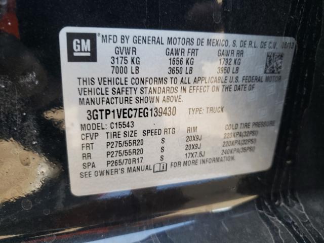 2014 GMC SIERRA C15 3GTP1VEC7EG139430