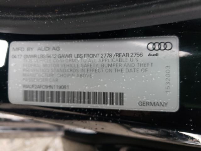 2017 AUDI A6 PREMIUM WAUF2AFC6HN119081