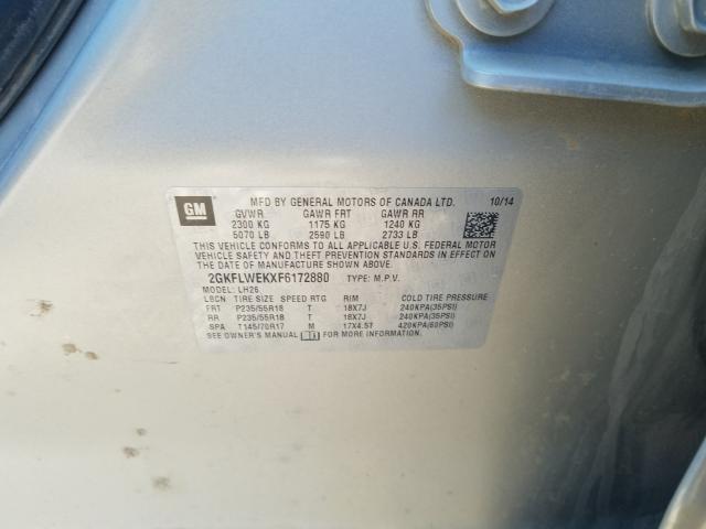 2015 GMC TERRAIN SL 2GKFLWEKXF6172880