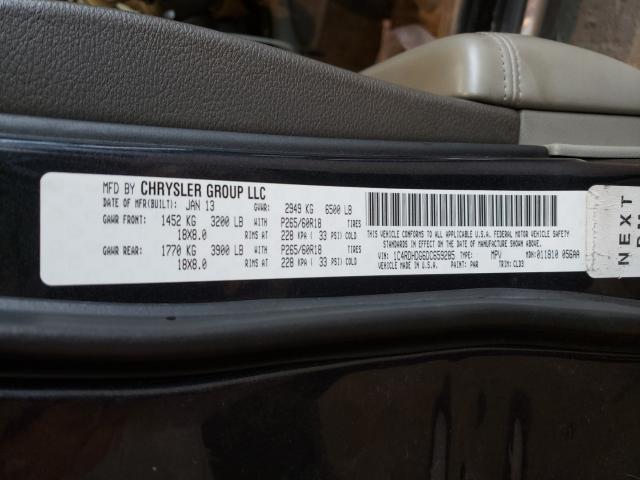 2013 DODGE DURANGO CR 1C4RDHDG6DC659285