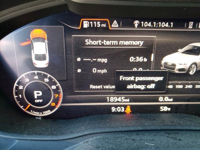 2018 AUDI A5 PRESTIG WAUUNAF57JA046915