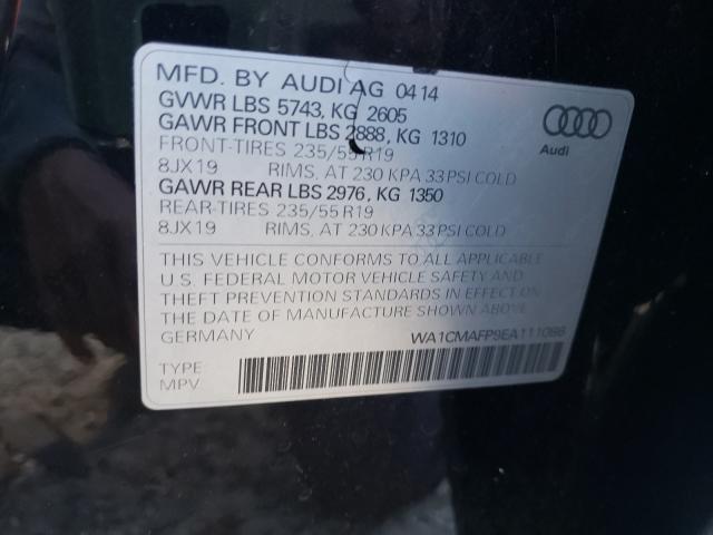 2014 AUDI Q5 TDI PRE WA1CMAFP9EA111086