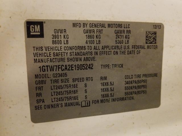 2014 GMC SAVANA G25 1GTW7FCA2E1905242