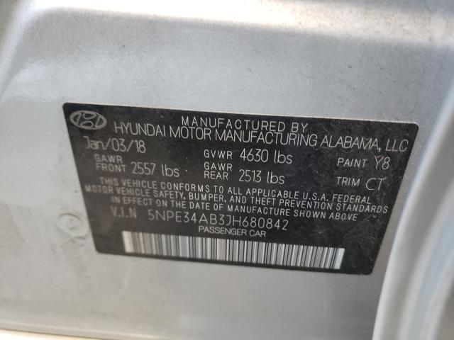 2018 HYUNDAI SONATA SPO 5NPE34AB3JH680842