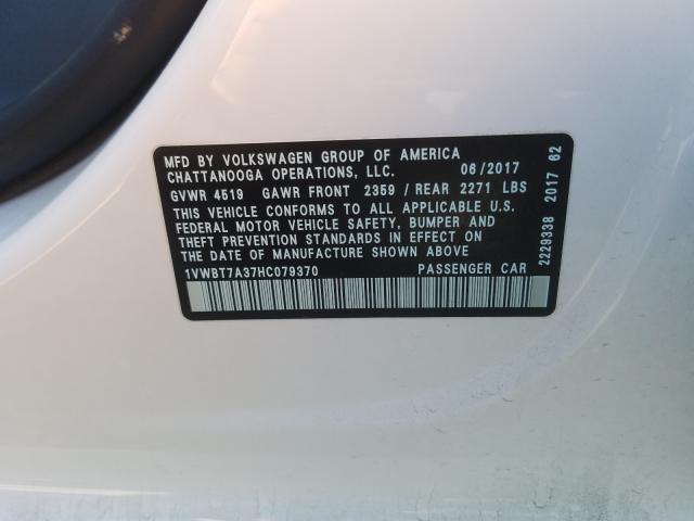 Фото: 1VWBT7A37HC079370 - 10