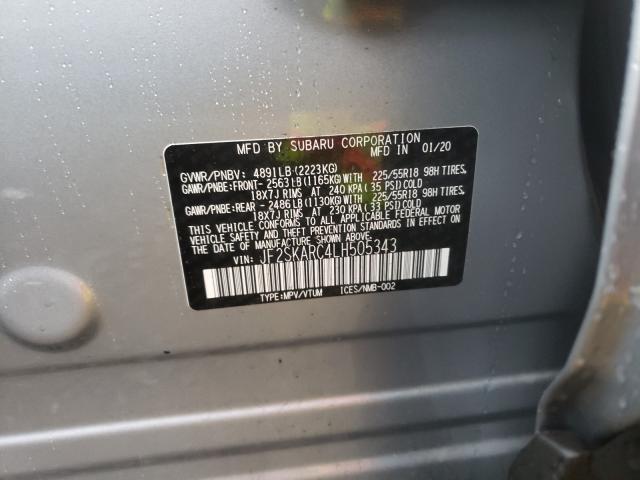 2020 SUBARU FORESTER S - JF2SKARC4LH505343