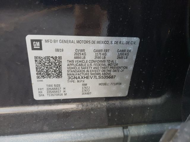 2020 CHEVROLET EQUINOX LS 3GNAXHEV7LS535687