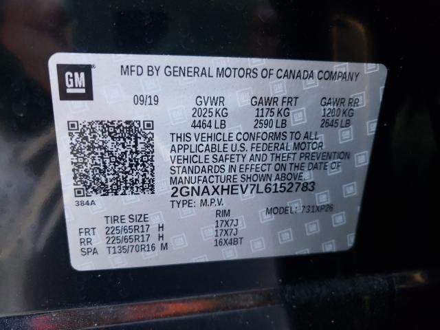2020 CHEVROLET EQUINOX LS 2GNAXHEV7L6152783