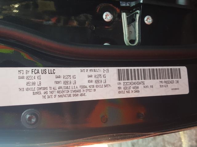 2019 CHRYSLER 300 LIMITE 2C3CCAEG4KH594756