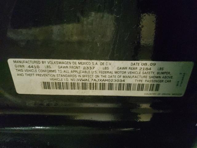 2010 VOLKSWAGEN JETTA TDI 3VWAL7AJXAM023034