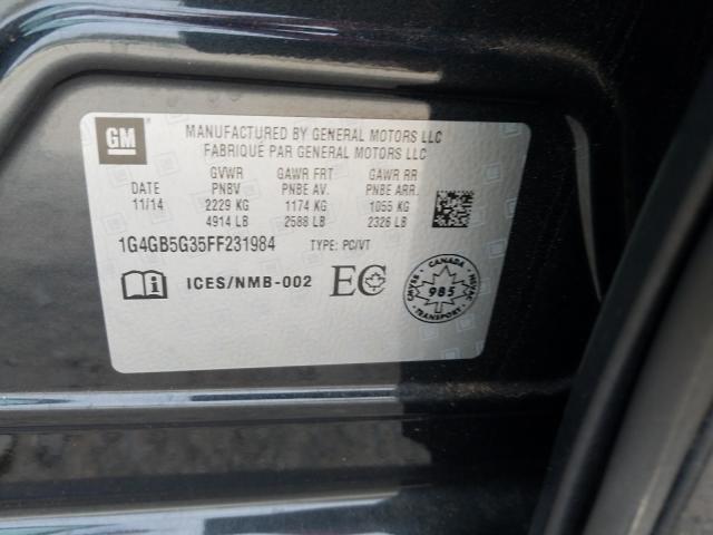 2015 BUICK LACROSSE 1G4GB5G35FF231984