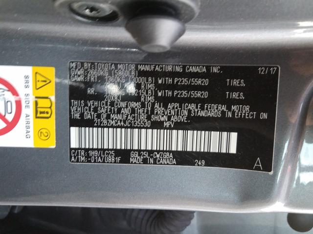 2018 LEXUS RX 350 BAS 2T2BZMCA4JC135530