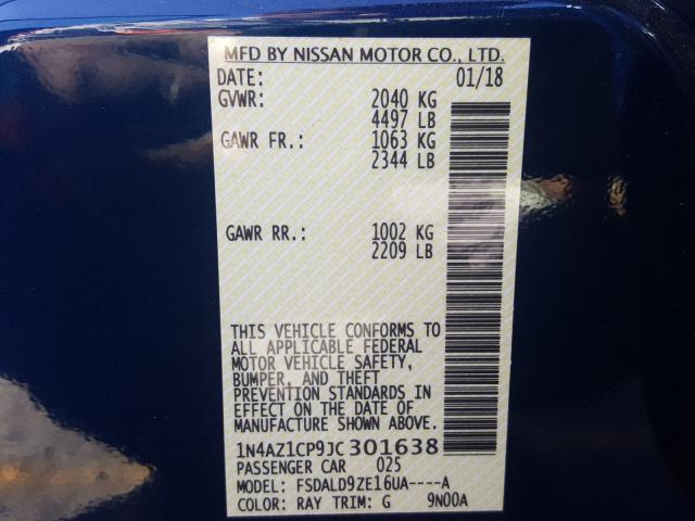 2018 NISSAN LEAF S 1N4AZ1CP9JC301638