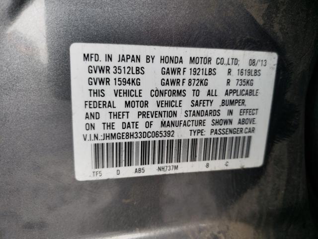 2013 HONDA FIT JHMGE8H33DC065392