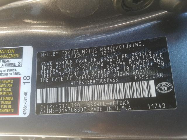 2014 TOYOTA AVALON BAS 4T1BK1EB9EU090456
