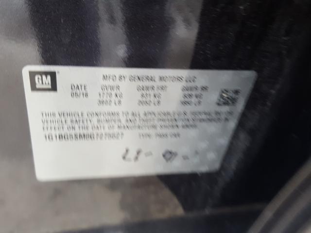 2016 CHEVROLET CRUZE PREM 1G1BG5SM8G7275627