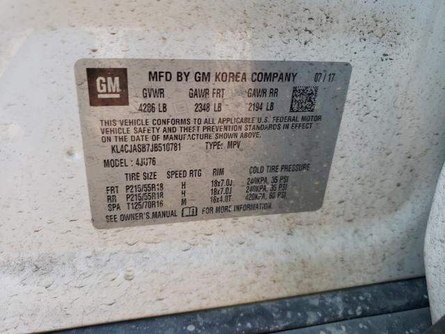2018 BUICK ENCORE PRE KL4CJASB7JB510781