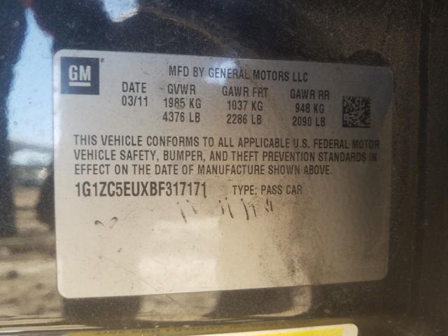 2011 CHEVROLET MALIBU 1G1ZC5EUXBF317171