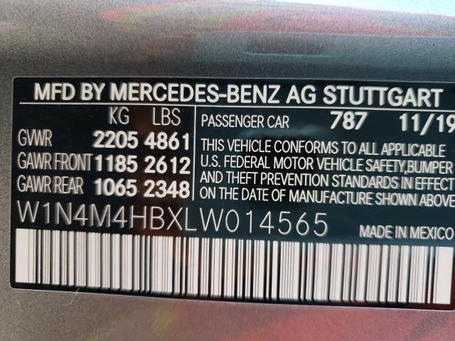 2020 MERCEDES-BENZ GLB 250 W1N4M4HBXLW014565