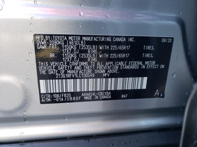 2020 TOYOTA RAV4 LE 2T3G1RFV1LC130549