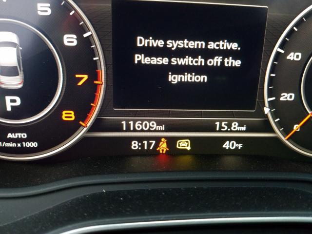 2019 AUDI A4 PREMIUM WAUENAF48KN018188