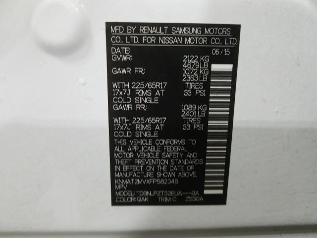 2015 NISSAN ROGUE S KNMAT2MVXFP582346