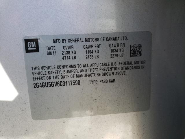 2012 BUICK REGAL PREM 2G4GU5GV6C9117590