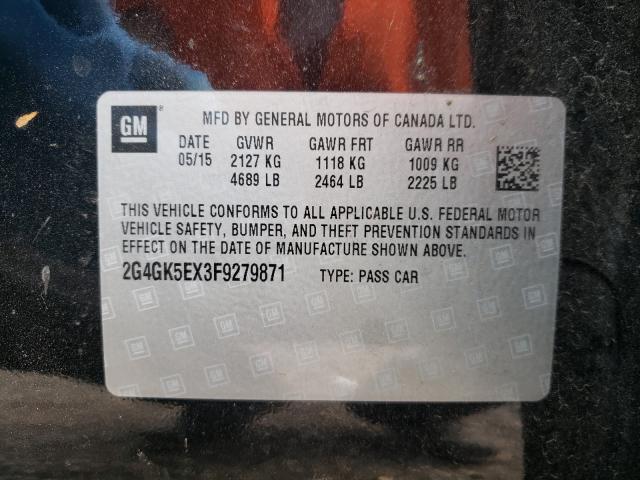 2015 BUICK REGAL 2G4GK5EX3F9279871