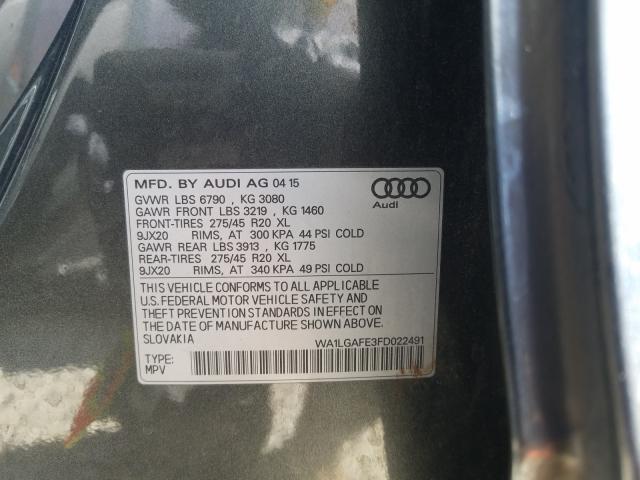 2015 AUDI Q7 PREMIUM WA1LGAFE3FD022491