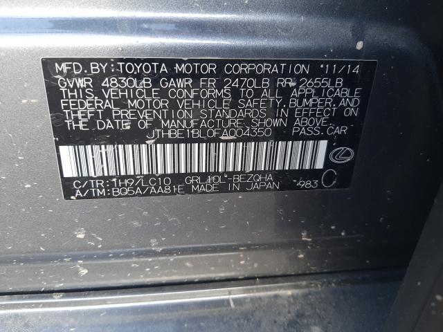 2015 LEXUS GS 350 JTHBE1BL0FA004350