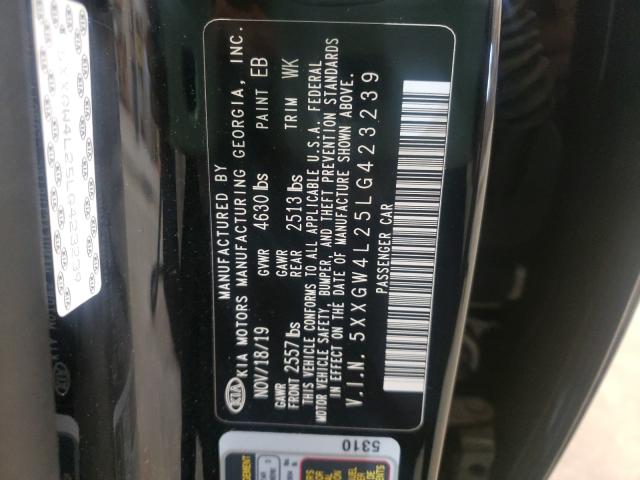 2020 KIA OPTIMA SX 5XXGW4L25LG423239