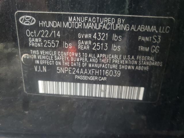 2015 HYUNDAI SONATA ECO 5NPE24AAXFH116039