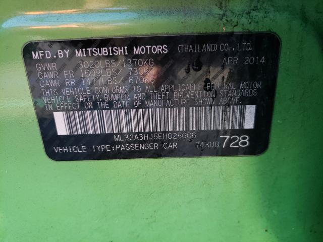 2014 MITSUBISHI MIRAGE DE ML32A3HJ5EH025606