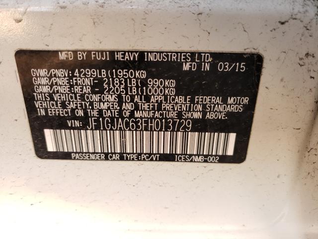 2015 SUBARU IMPREZA SE JF1GJAC63FH013729
