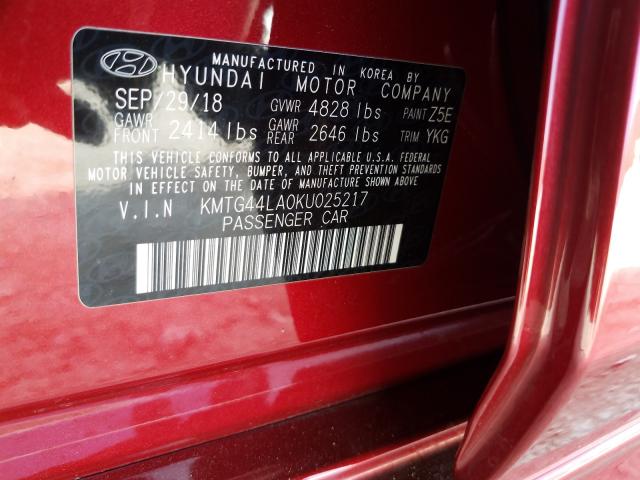 2019 GENESIS G70 PRESTI KMTG44LA0KU025217