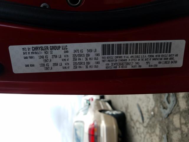 2013 DODGE JOURNEY SX 3C4PDCBG8DT580217