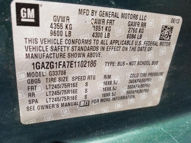 2014 CHEVROLET EXPRESS G3 1GAZG1FA7E1102186