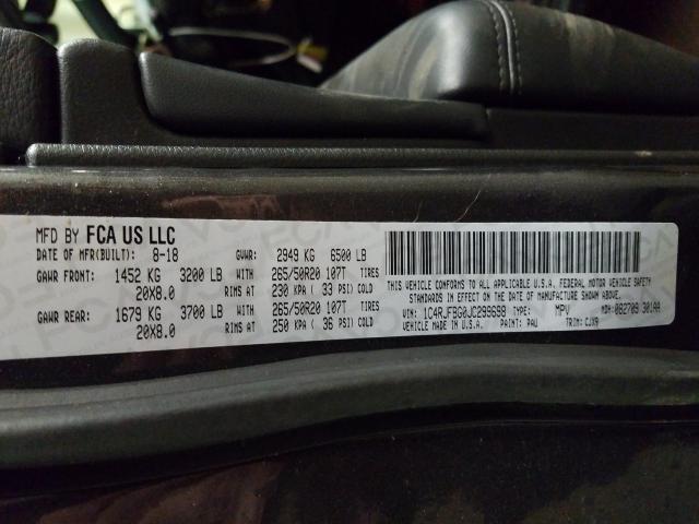 2018 JEEP GRAND CHER 1C4RJFBG0JC299698