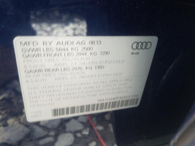 2014 AUDI SQ5 PREMIU WA1CGAFP3EA031936