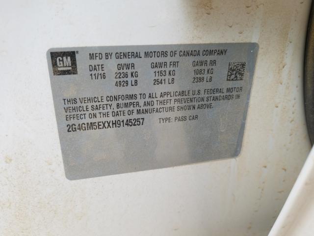 2017 BUICK REGAL 2G4GM5EXXH9145257