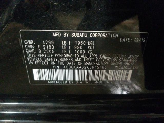 2019 SUBARU IMPREZA 4S3GKAA62K3613465