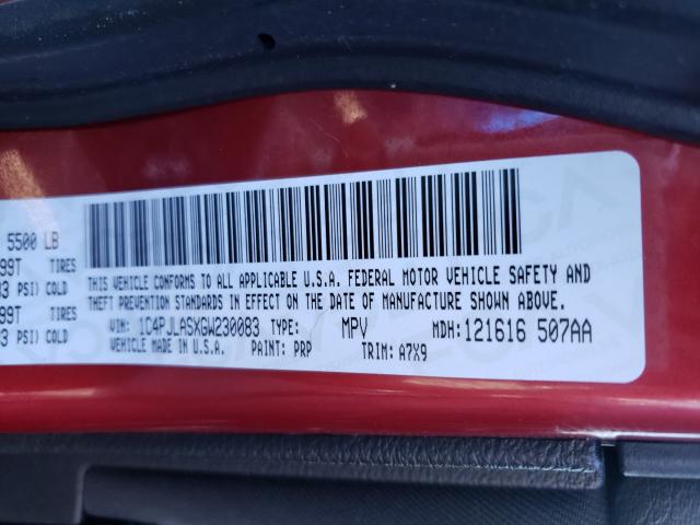 2016 JEEP CHEROKEE S 1C4PJLASXGW230083